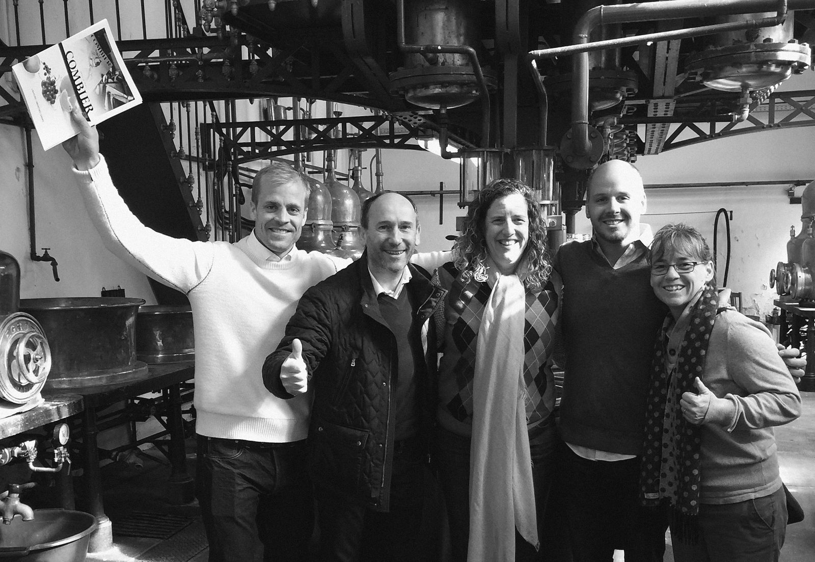 A group of people posing together at an event