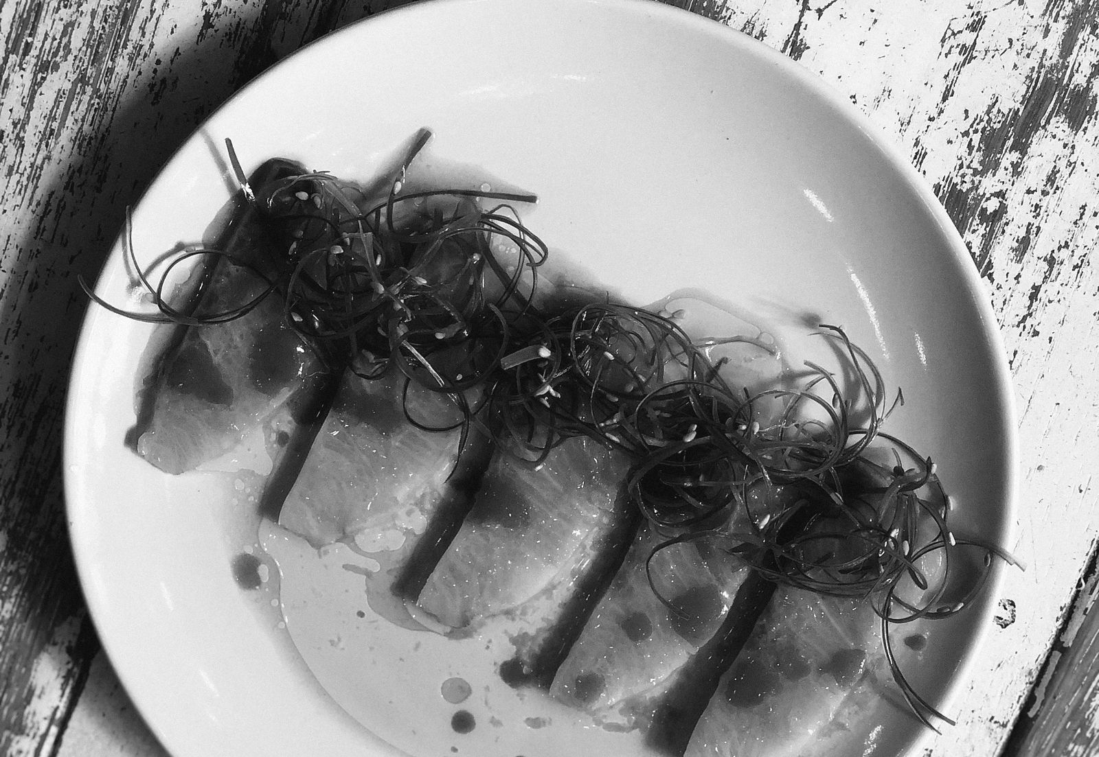 Crudo with herbs